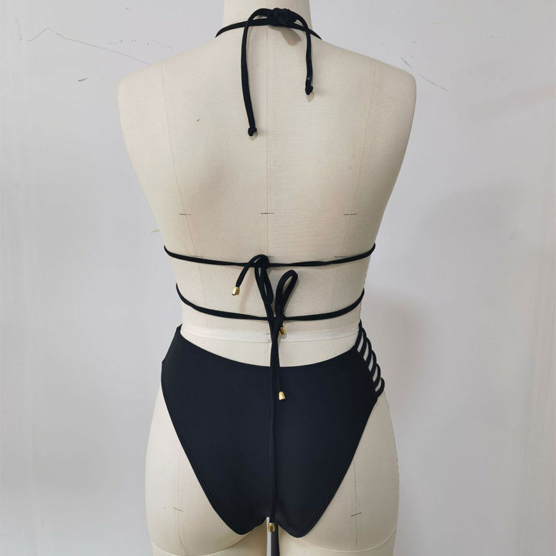 Cutout Strap Bikini Set Swimwear